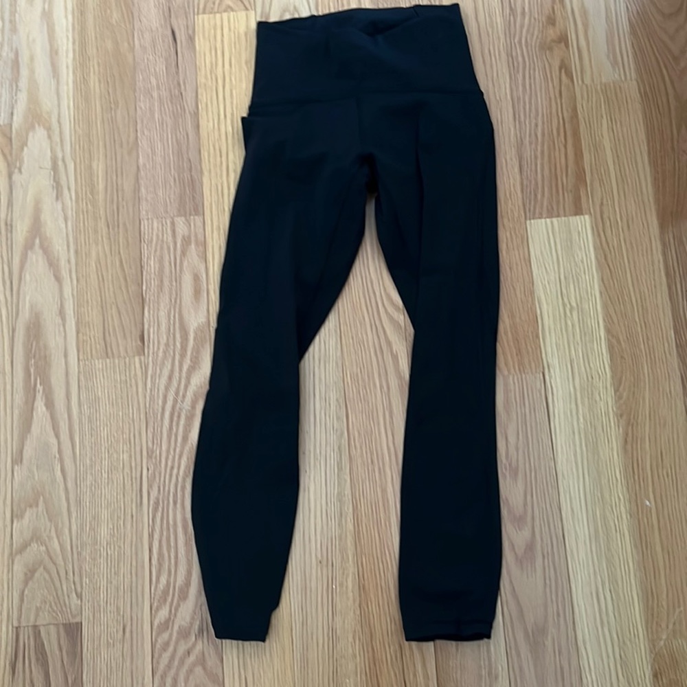 Black leggings 7/8 with mesh on sides